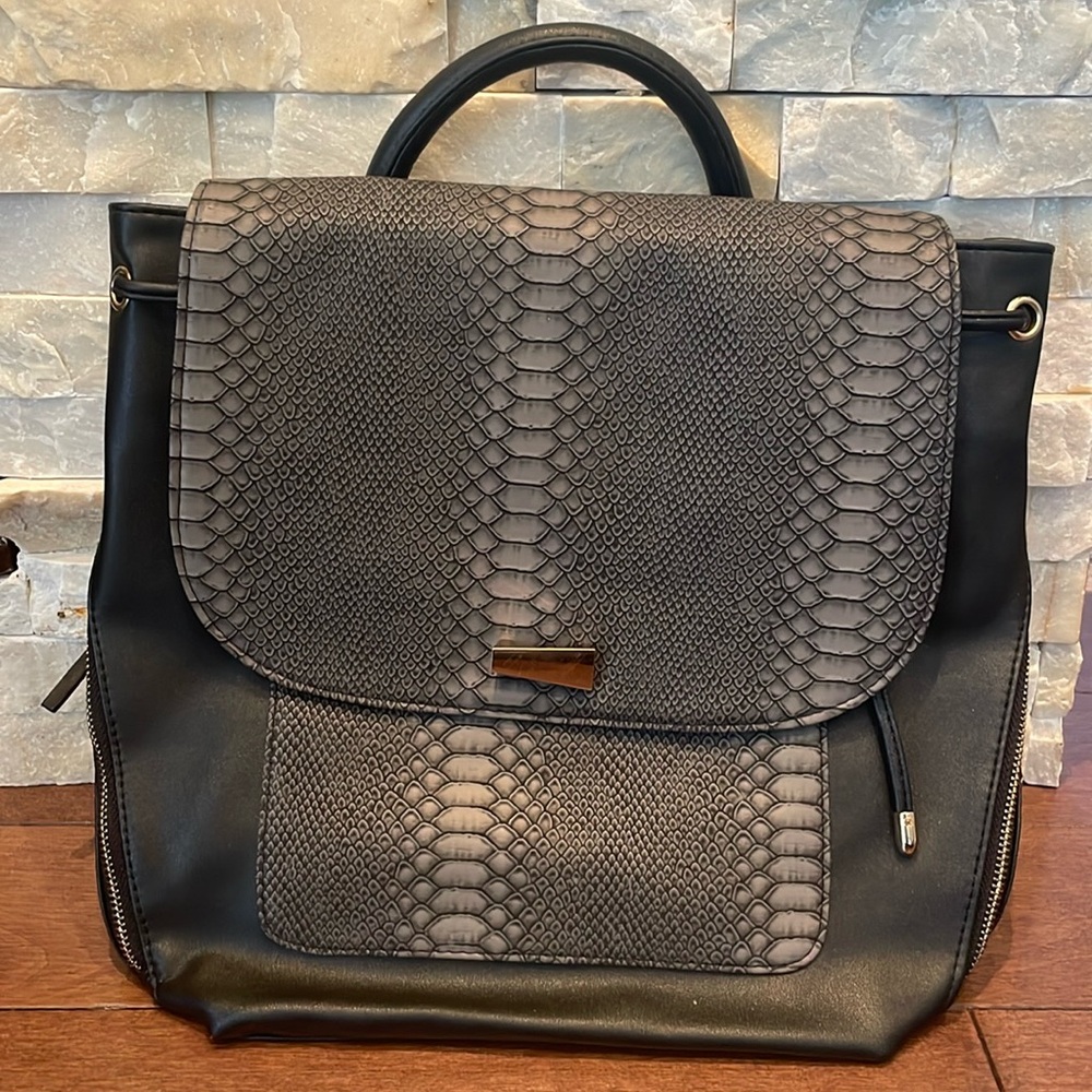 Faux Leather purse backpack